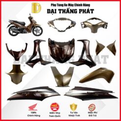 (Có bán lẻ) Dàn áo Future 125cc KYZ (2014-2015) - Màu Nâu vàng - YR303 chính hãng Honda