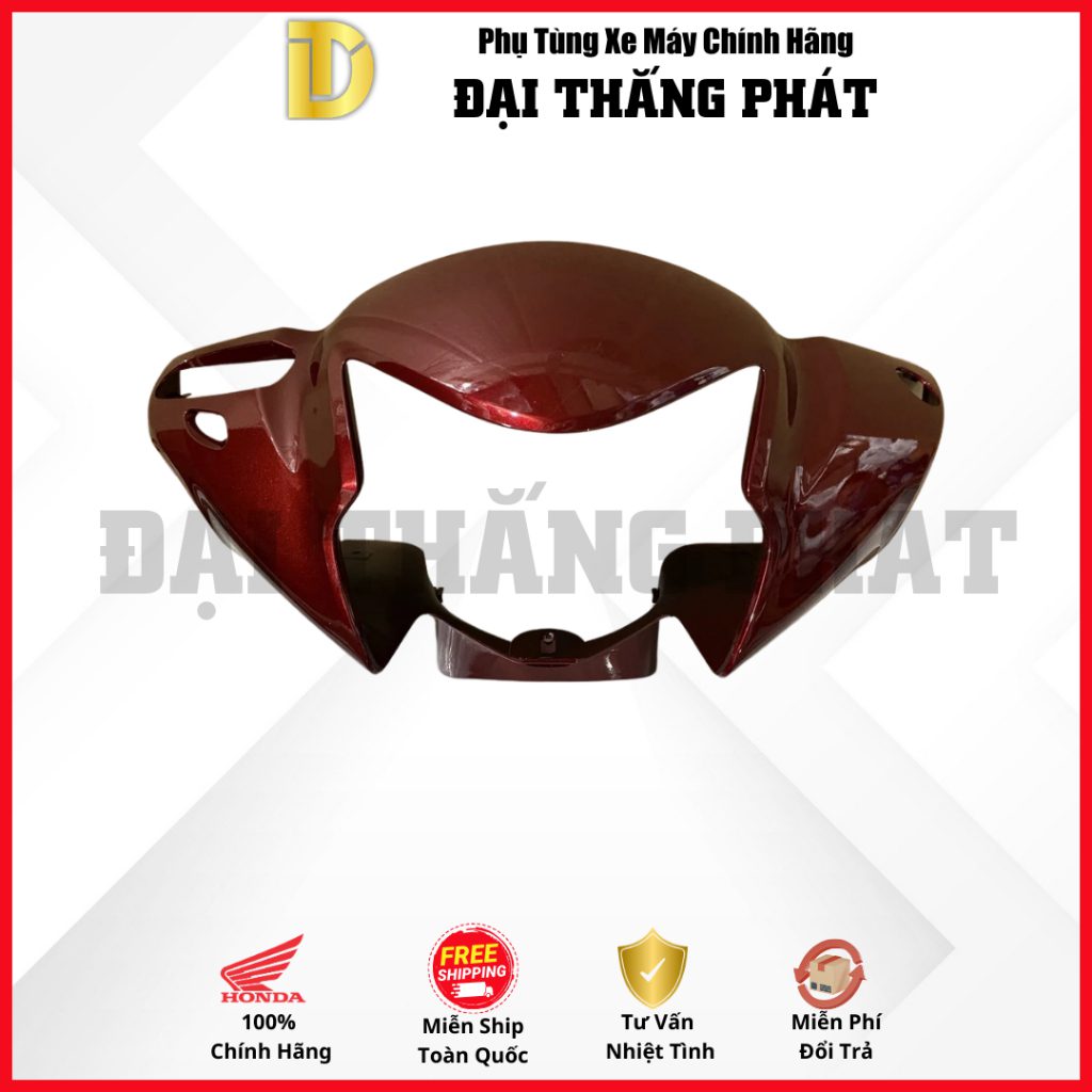 (Có bán lẻ) Dàn áo Vision 110cc (2021) K2C phiên bản Cao Cấp-R350C- Đỏ Nâu Đen chính hãng Honda - Ảnh 2