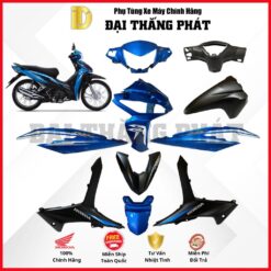 (Có bán lẻ) Dàn áo xe Wave RSX 110cc K90 năm 2019 - màu Xanh đen - B189C chính hãng Honda