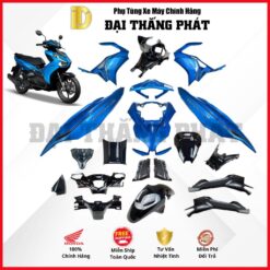 (Có bán lẻ) Dàn nhựa xe Air Blade 125cc K1F/K1G (2020-2021-2022) Màu Xanh đen xám - B189 chính hãng Honda