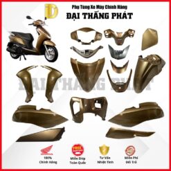 (Có bán lẻ) Dàn áo xe Lead 125cc (2013-2015) màu Vàng đồng - Y208 chính hãng Honda