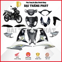 (Có bán lẻ) Dàn áo xe Winner năm 2024 màu Đen - NHB25 - Phiên bản tiêu chuẩn chính hãng Honda