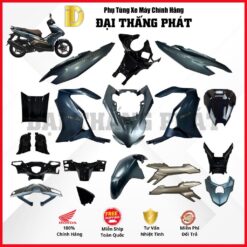(Có bán lẻ) Dàn áo xe Air Blade 160cc K2Z/K3A (4Val) năm 2025 màu Xanh Đen Vàng - NHC34 - bản Đặc biệt chính hãng Honda